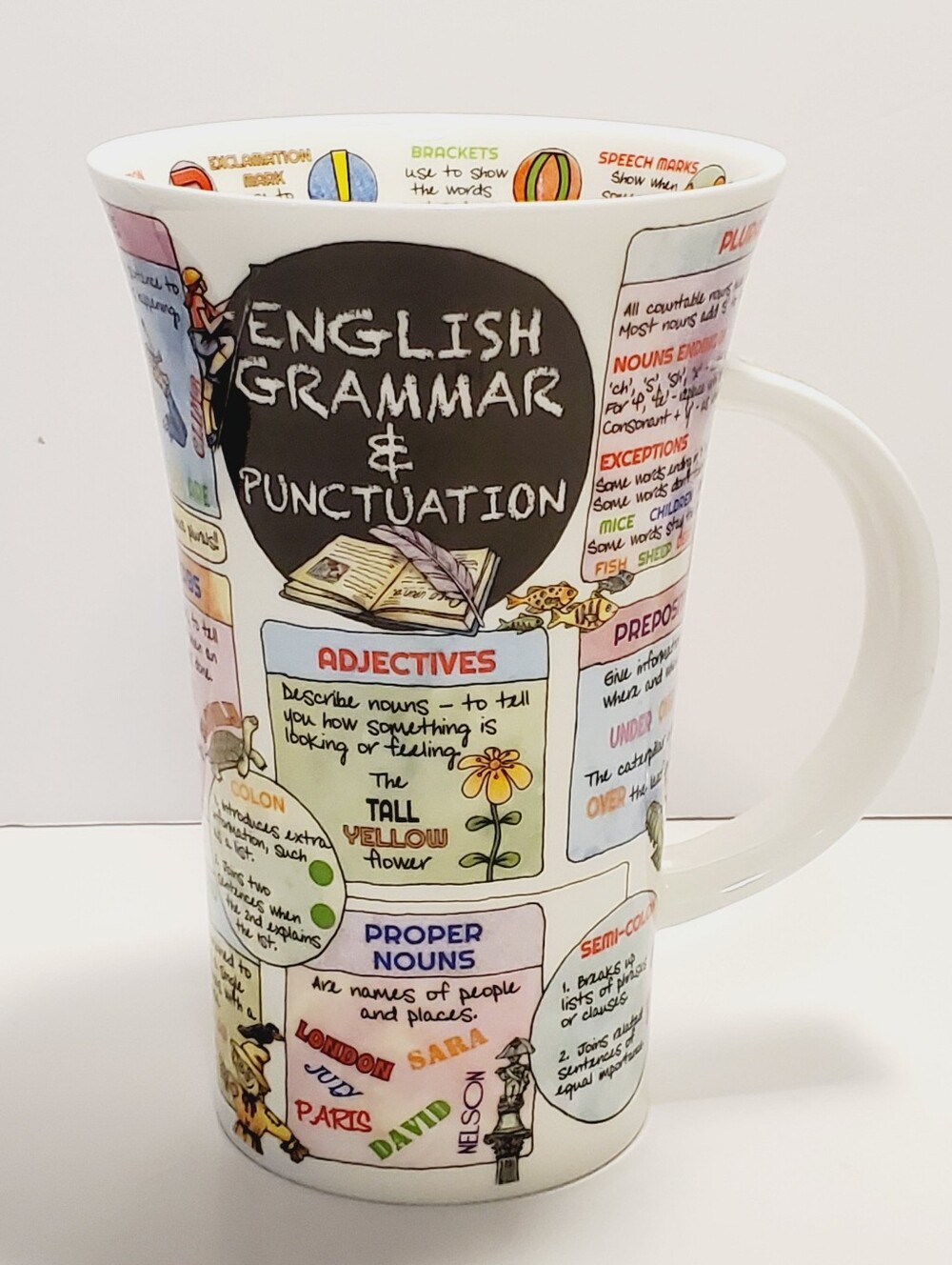 Dunoon English Grammar & Punctuation Fine Bone China Mug